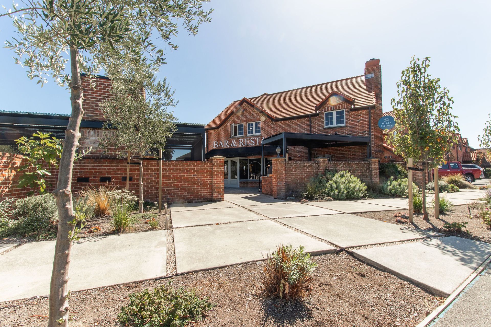 Replacing old concrete goes a long way in livening up an outdoor space.