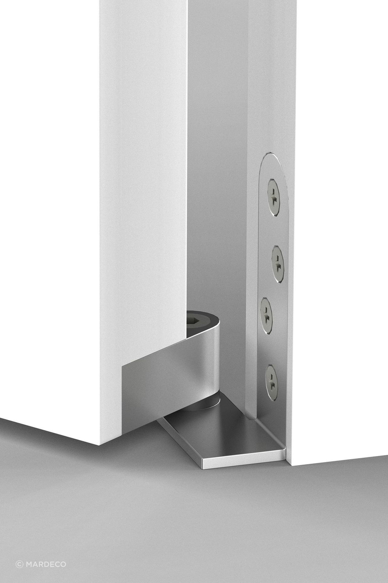 Mardeco's door pivots can support up to 300kg doors.