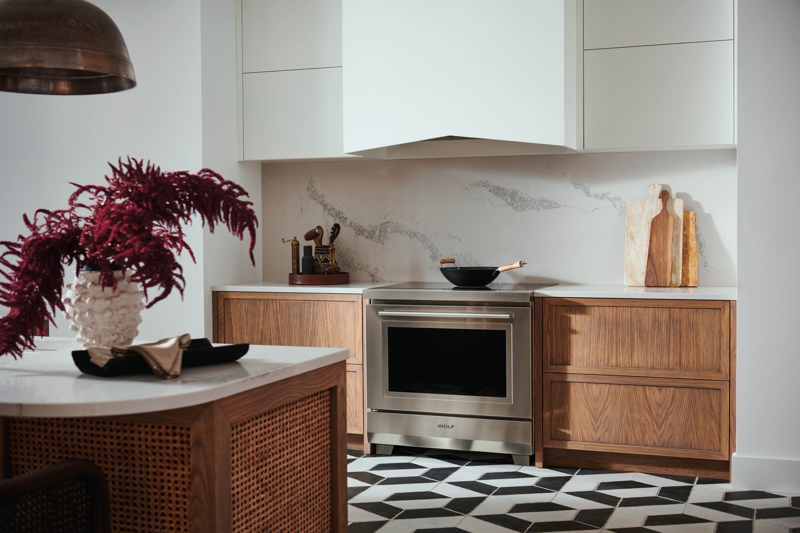 Induction cooktops create a streamlined look in any kitchen and save significant time when cooking