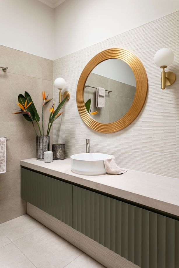 A luxury mirror on full display. Featured project: The Stanley by Indulge Renovations