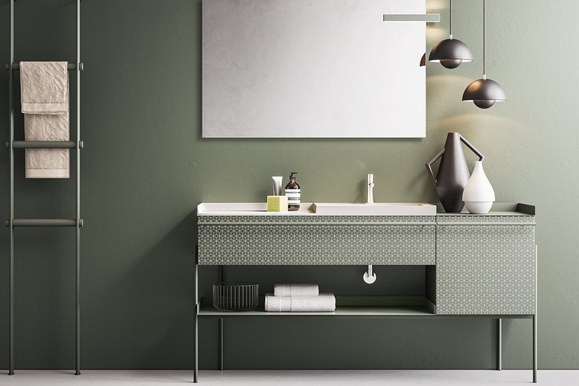 The Industrial Vanity by Ardeco captures this contemporary interior style perfectly.