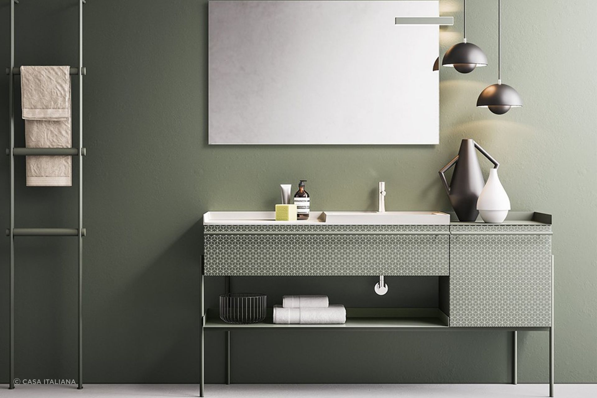 The Industrial Vanity by Ardeco captures this contemporary interior style perfectly.