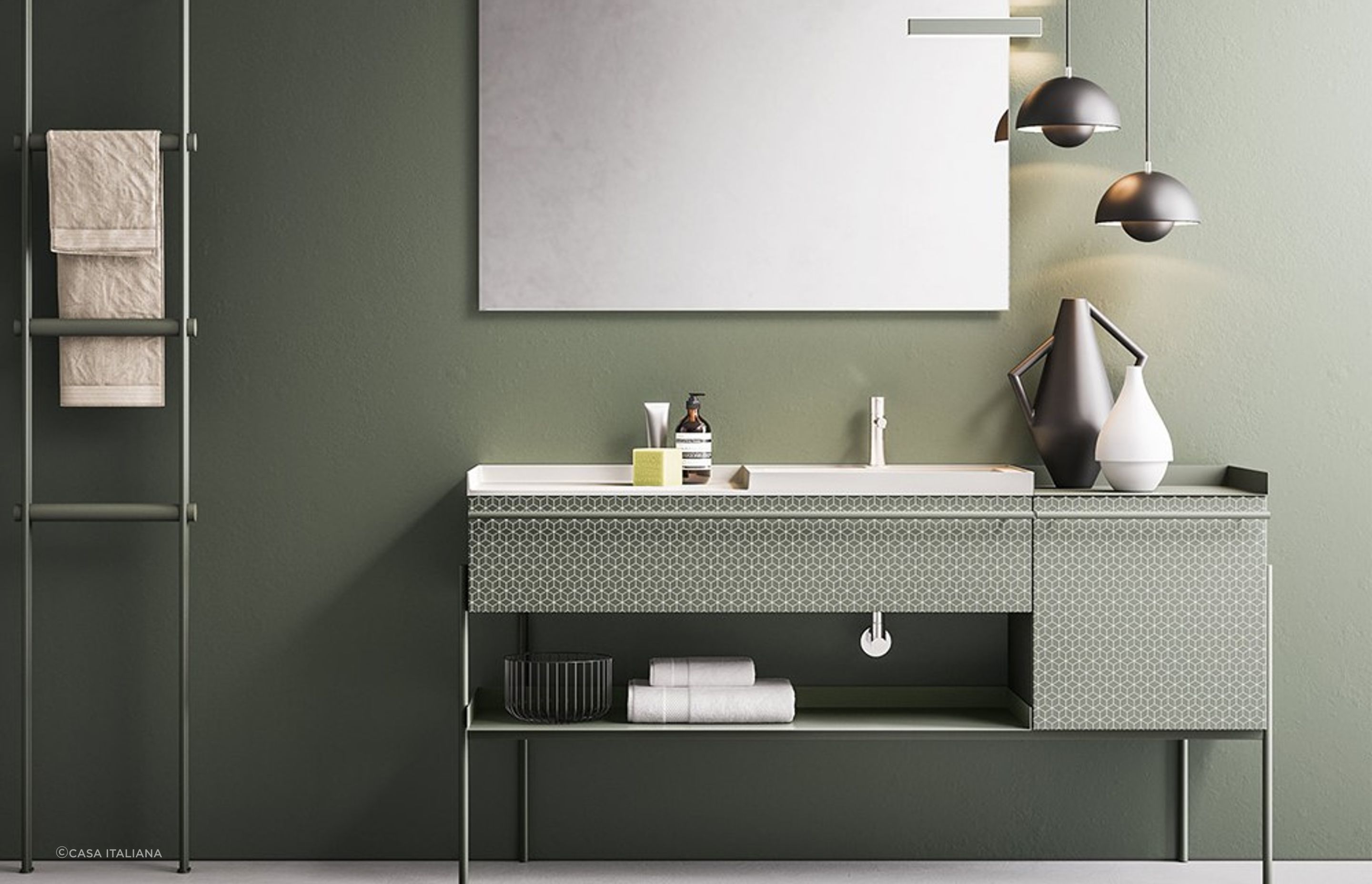 The Industrial Vanity by Ardeco captures this contemporary interior style perfectly.