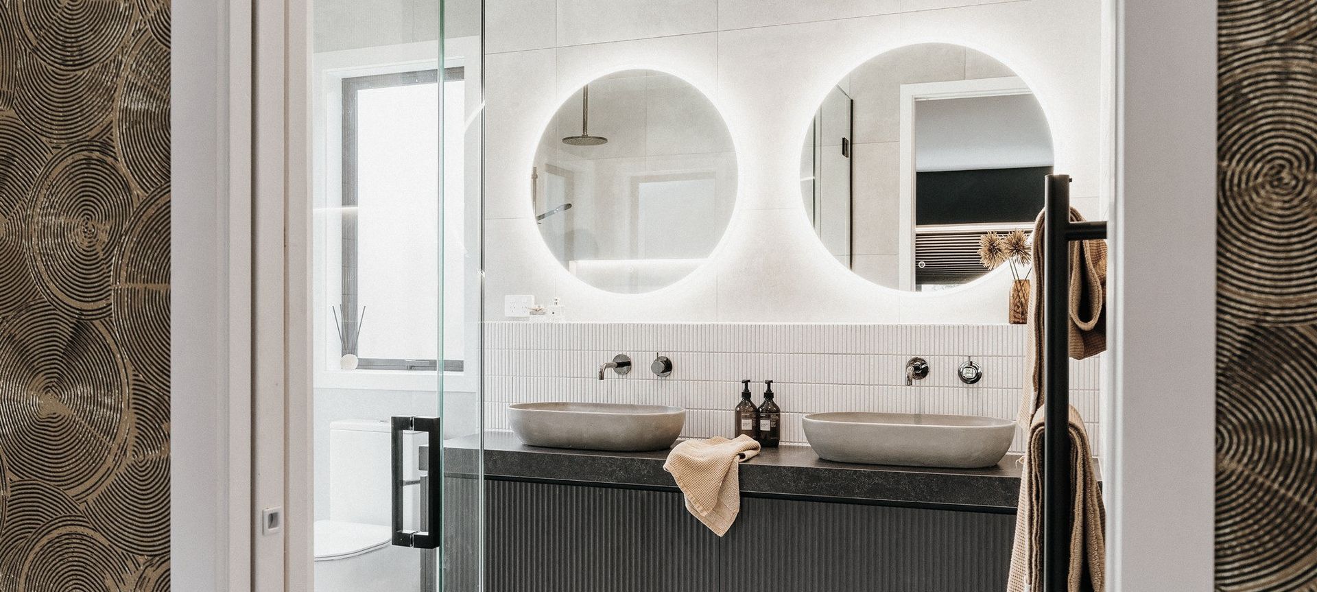 Redvale Guest Ensuite Design by Kella Design Co.