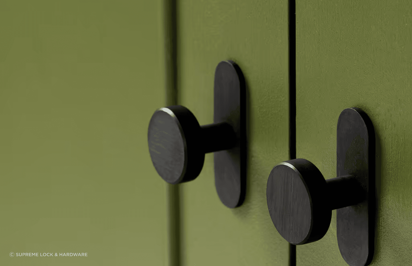 The Kilburn knob from Supreme Lock & Hardware is the perfect example of minimalist design.