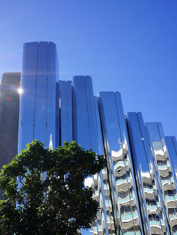 The Len Lye Centre's Rimex façade was designed to imitate a colonnade.