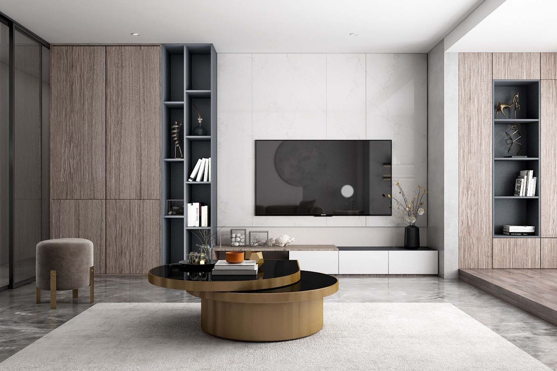 The MOD Entertainment unit is an elegant, refined option, ideal for contemporary-styled interiors.