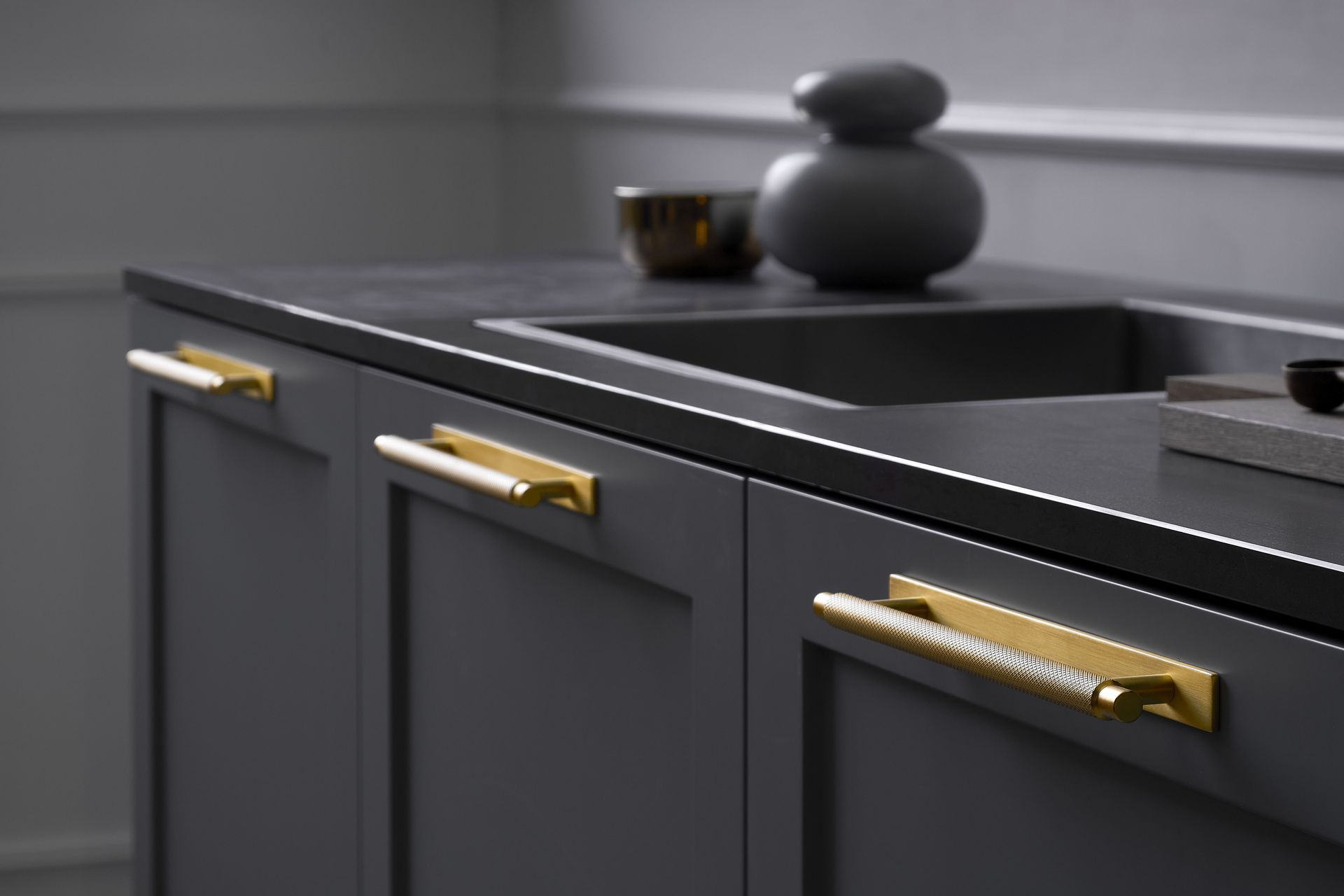 High contrast hardware draws the eye to the detail.