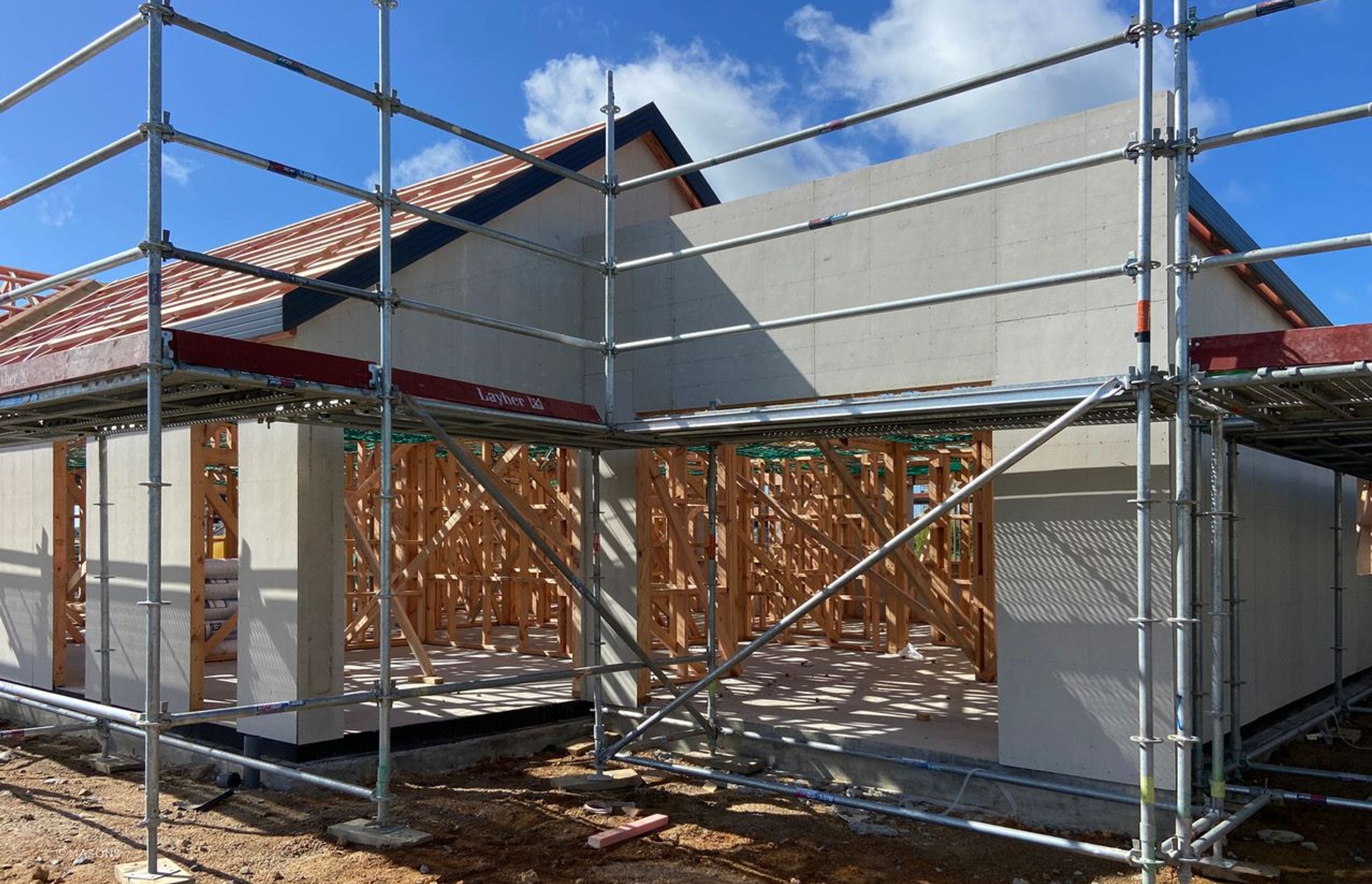 Barricade Weather Defense may be applied over many common construction rigid substrates. Here, Barricade WD will be applied to Masons 6mm Fibre Cement Board.