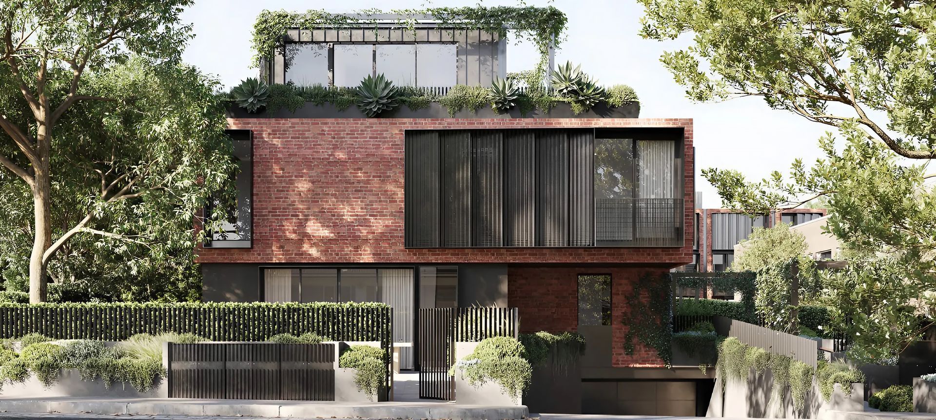 Shrouds can create uninterrupted views within the home while maintaining a level of privacy.