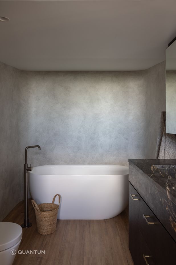 WISE Wood's soft grain and balance of honey and ashy hues add warmth to the space in both colour and texture.