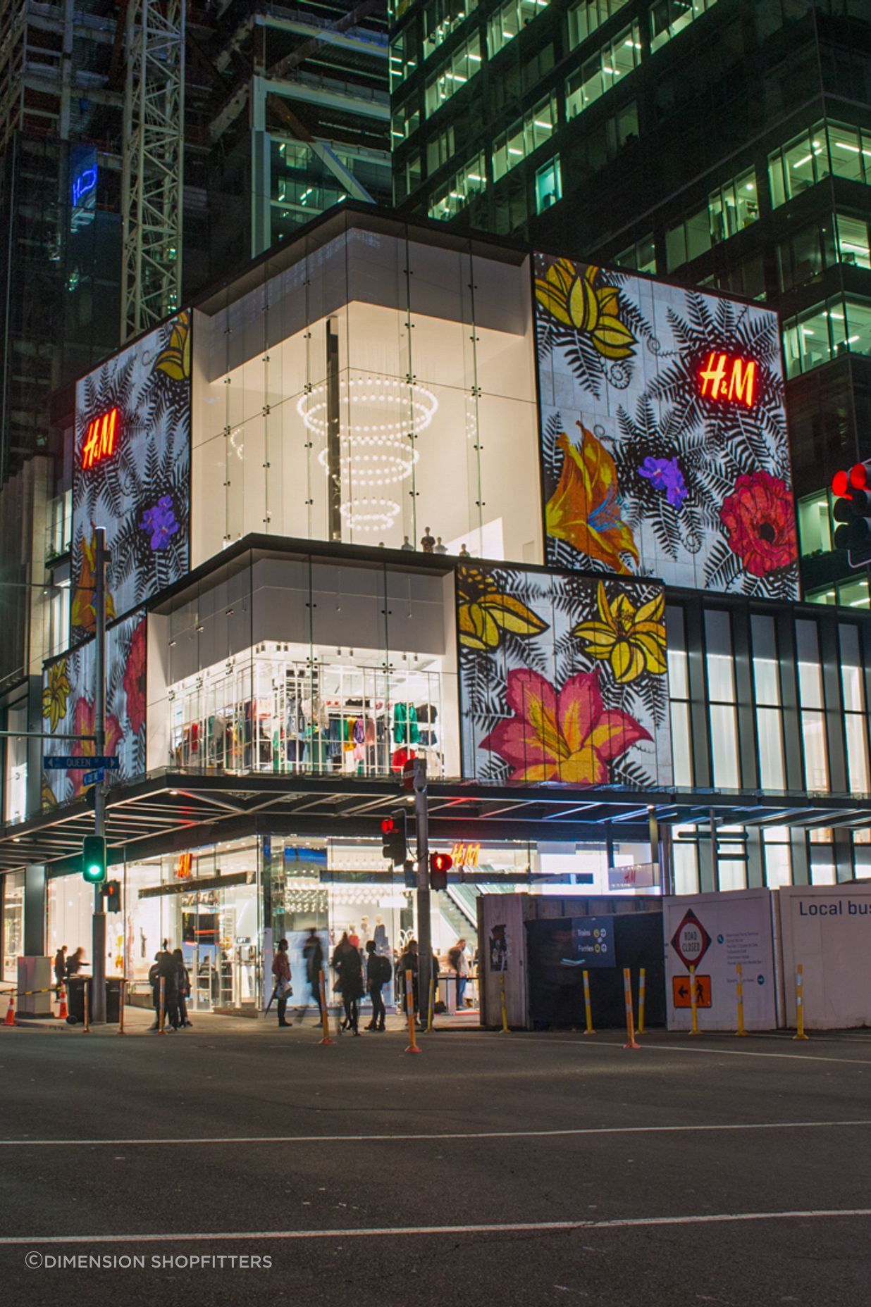 The designer or client representative is involved throughout the shopfitting project.
