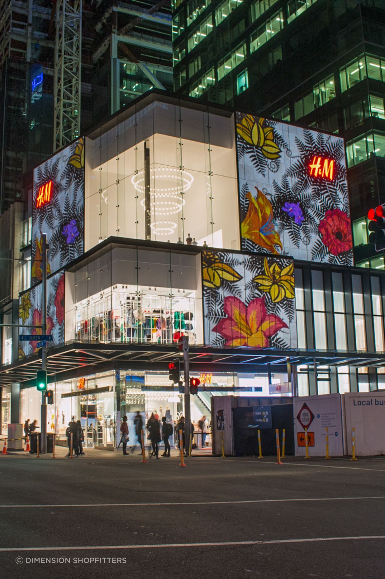The designer or client representative is involved throughout the shopfitting project.