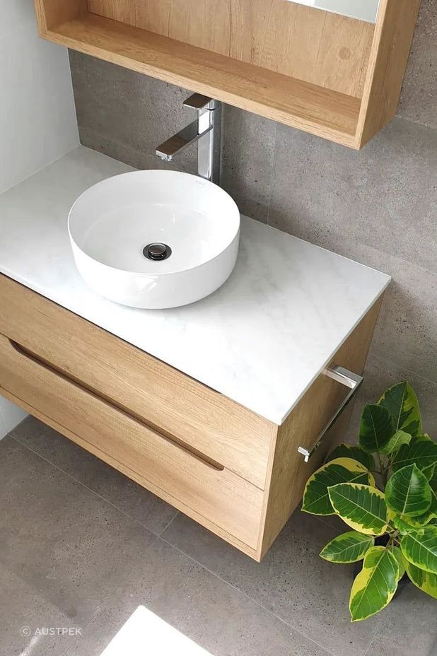 Otti Byron | Single Bowl Vanity | 1190 | Natural Oak
by Austpek