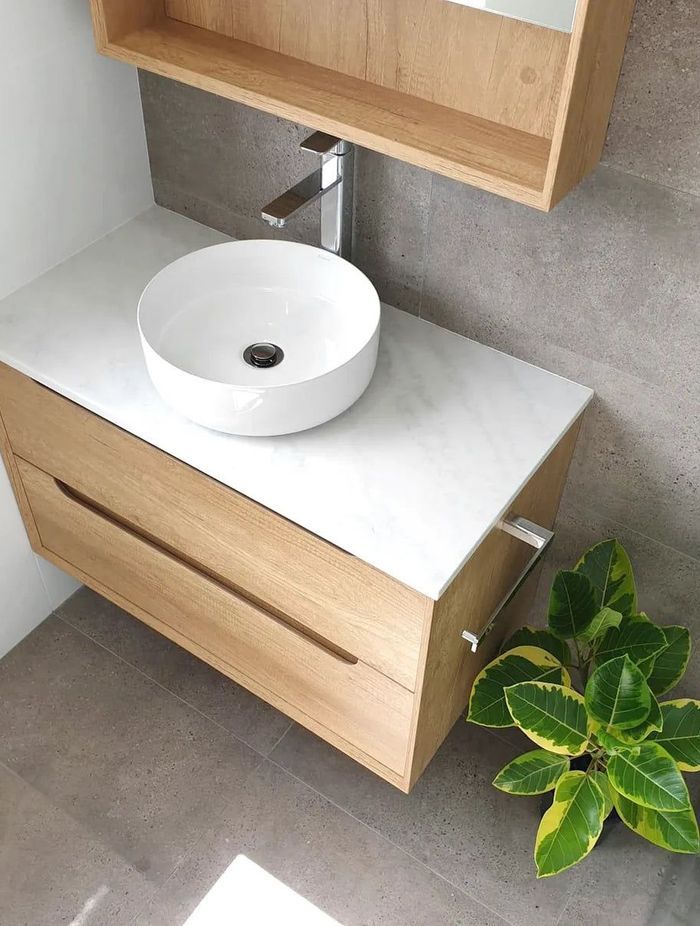 Otti Byron | Single Bowl Vanity | 1190 | Natural Oak
by Austpek