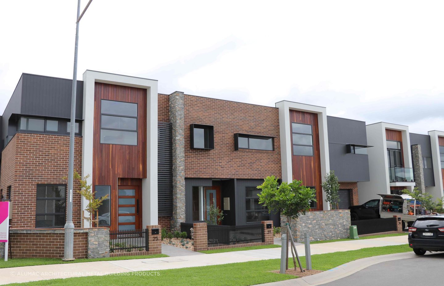 Alumac's Trendline window shrouds provide a sharp architectural detail as well as performance benefits.