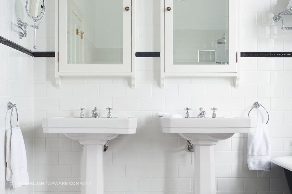 Perrin &amp; Rowe Traditional Basin Set with Low spout By The English Tapware Company