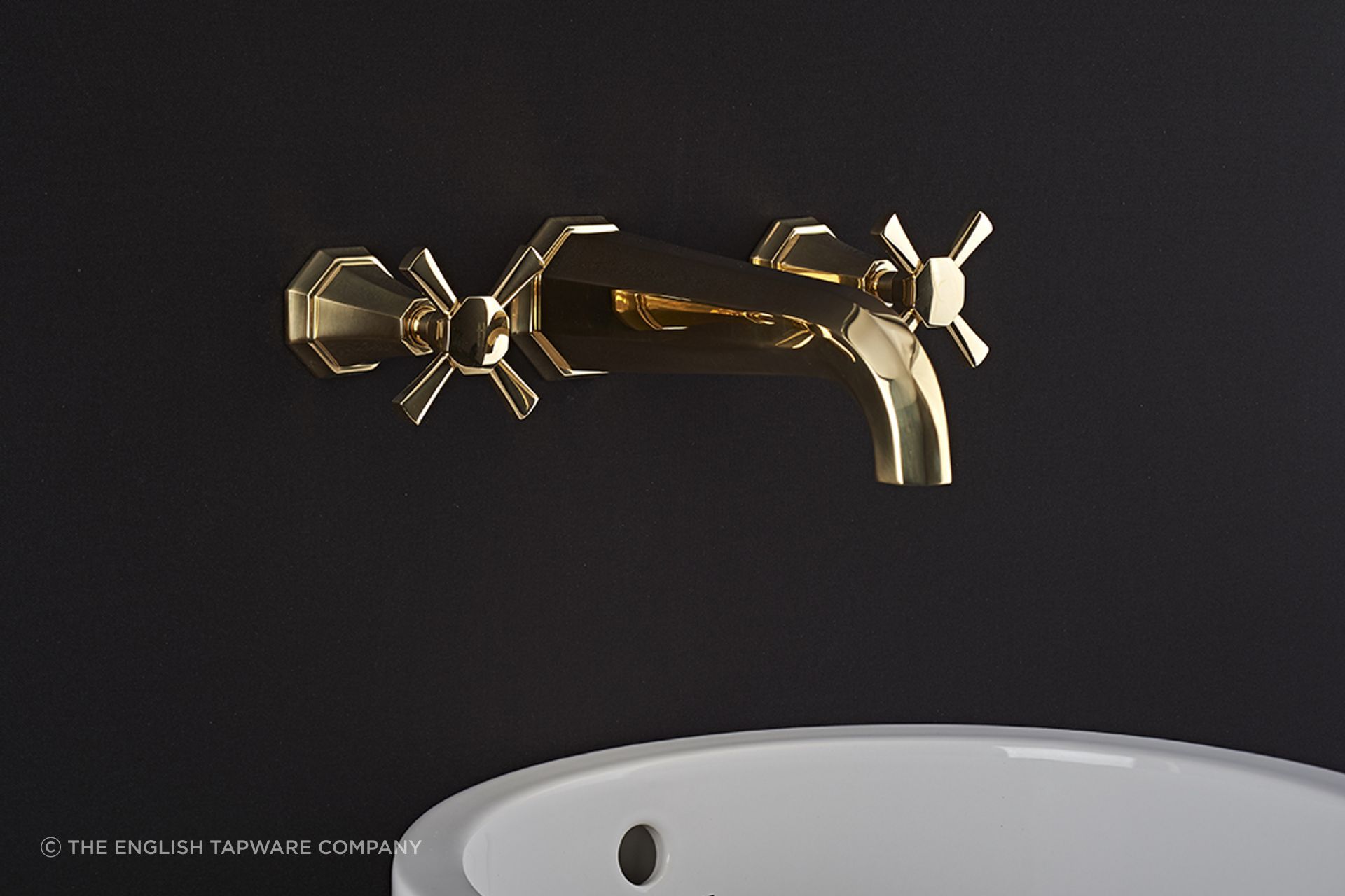 Perrin &amp; Rowe Deco Wall Mounted Basin Taps
by The English Tapware Company