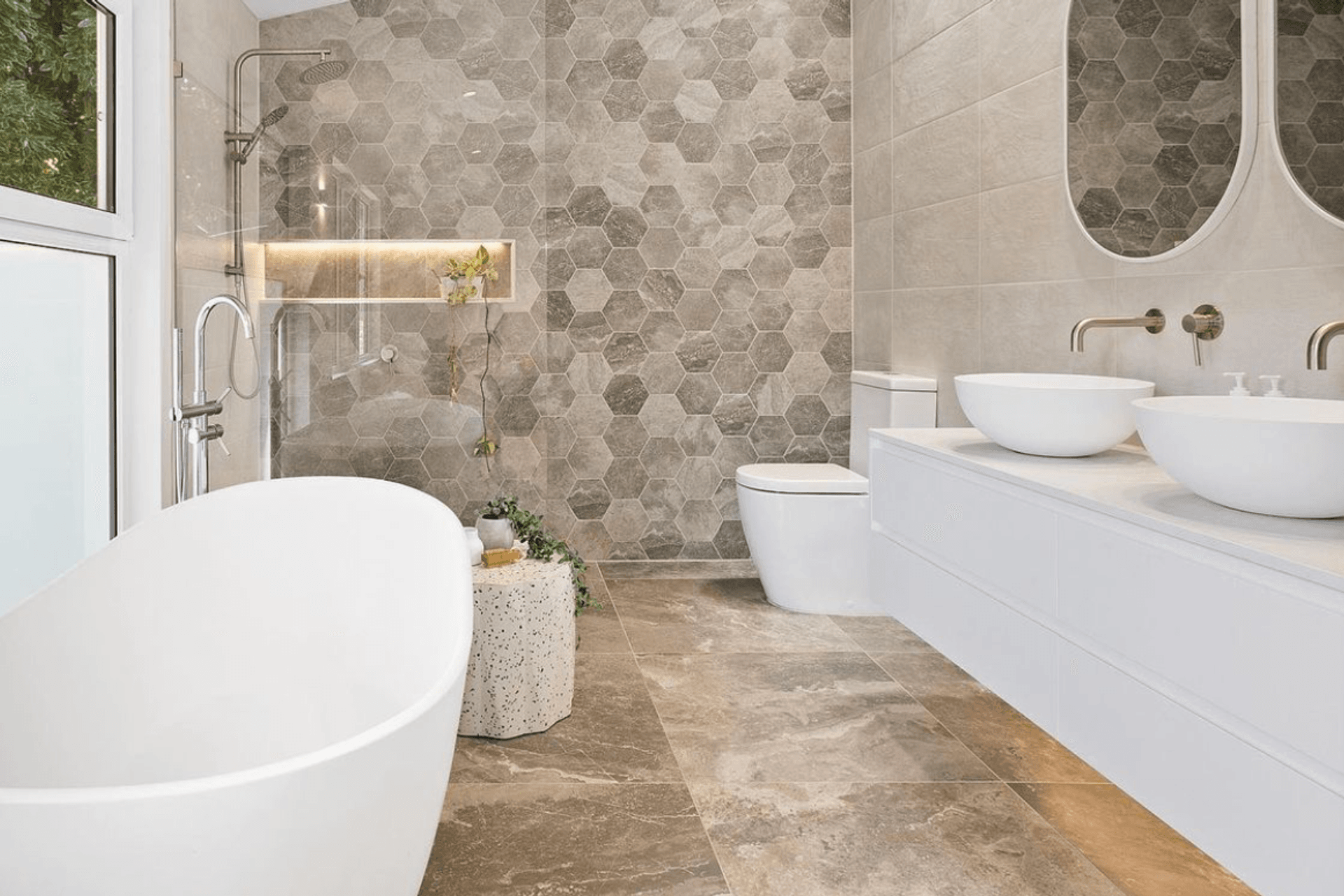 Design cohesion success with the Bath & Basin Spout Spout17 in Brushed Nickel