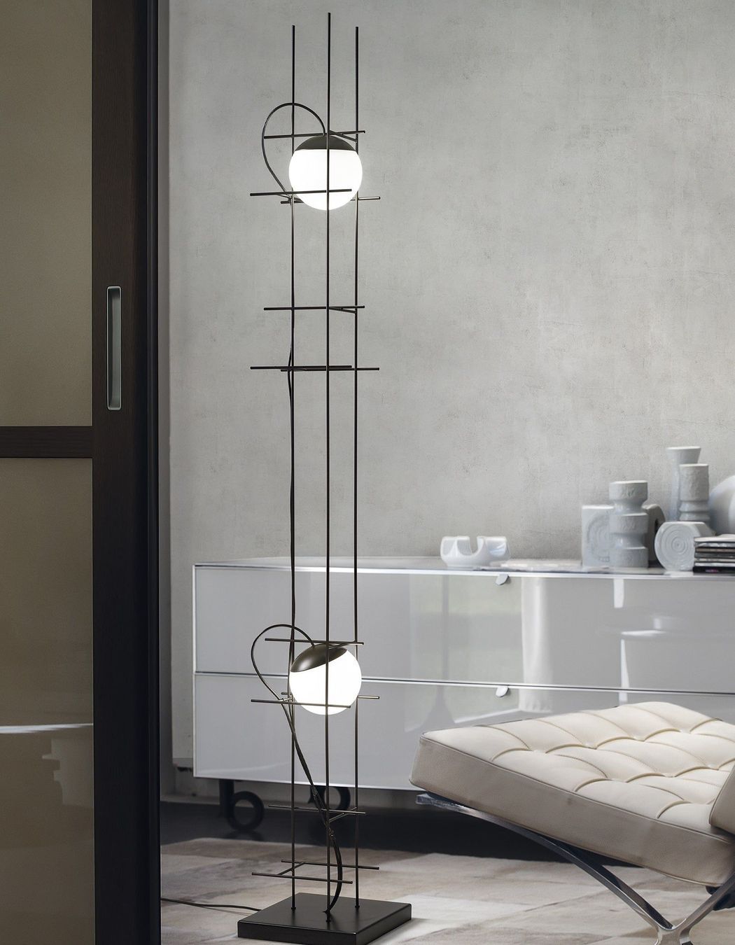 The stunning Plot Frame Floor Lamp has an almost unmatched distinctive style.