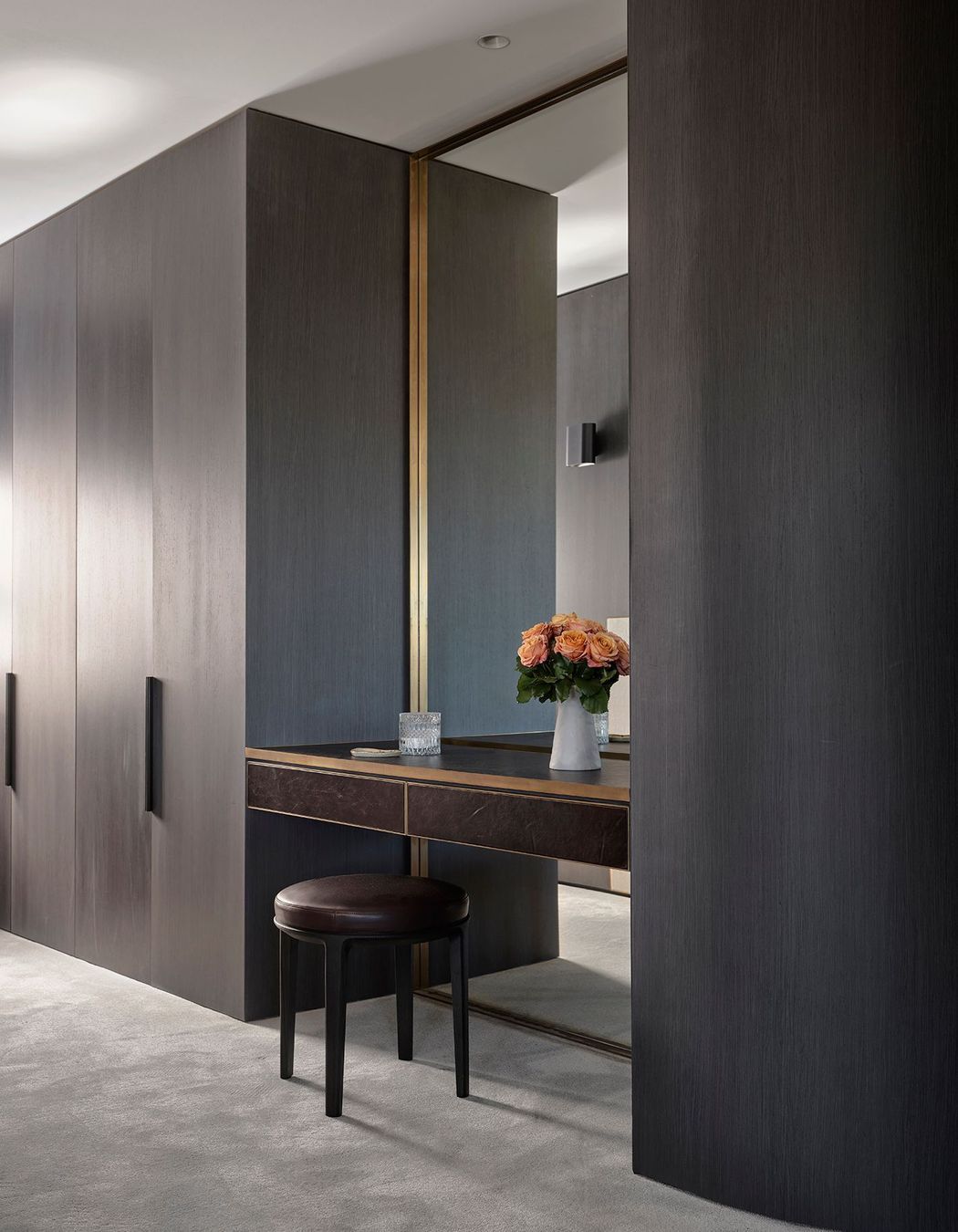 Joseph Giles' pull handles in a Dark Bronze Waxed finish.