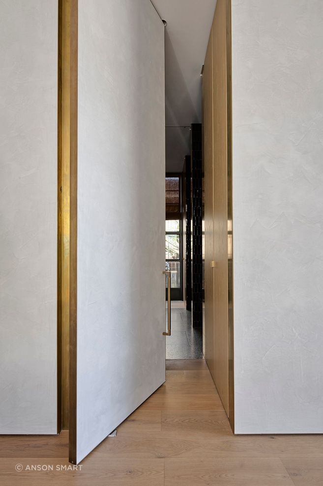 Joseph Giles' signature finish Mid Antique Brass Waxed.