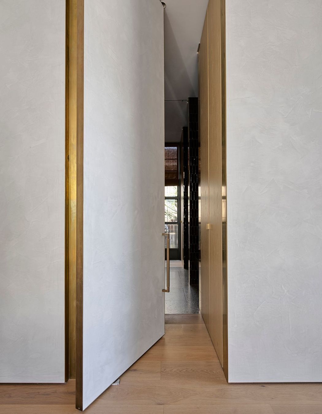 Joseph Giles' signature finish Mid Antique Brass Waxed.