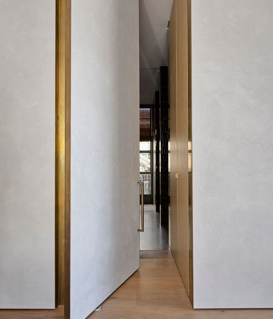 Joseph Giles' signature finish Mid Antique Brass Waxed.