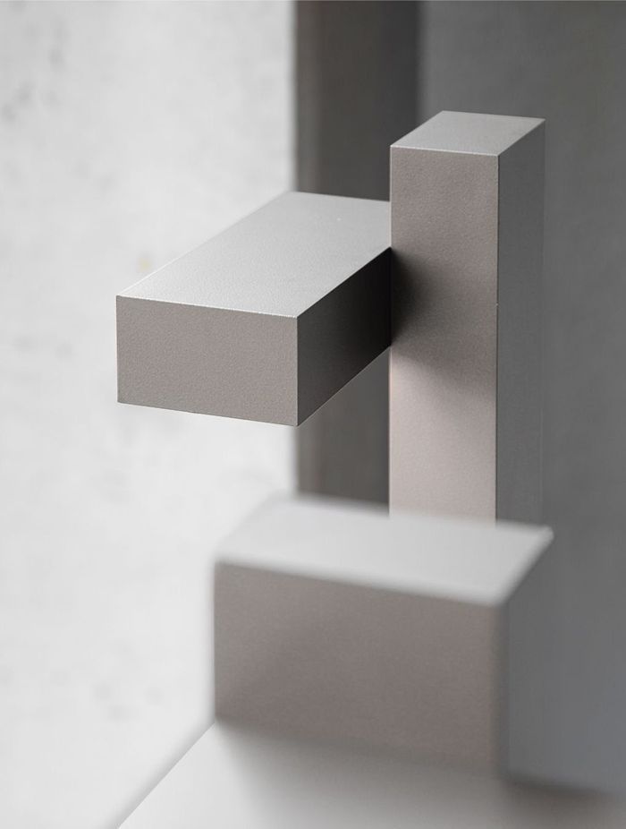 Delta Light's Polesano Bollard is also available in a range of finishes, seen here in Alu Grey...