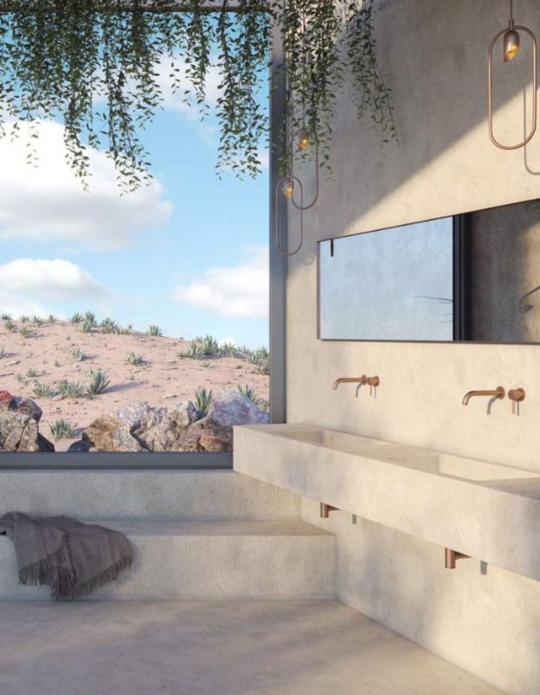 The Sola Mixer and Spout Set makes an eye-opening statement in any bathroom.