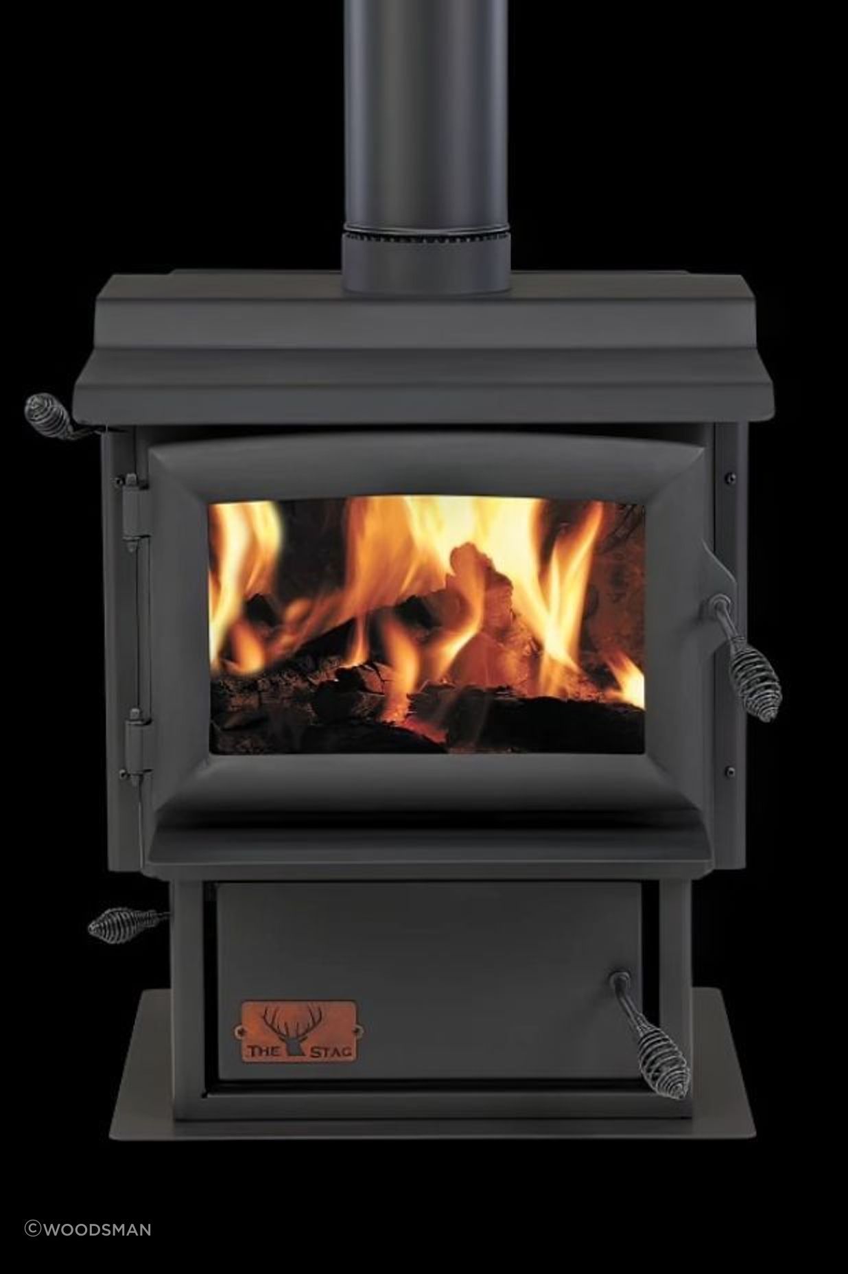 The Stag - Freestanding Multi-Fuel Burner