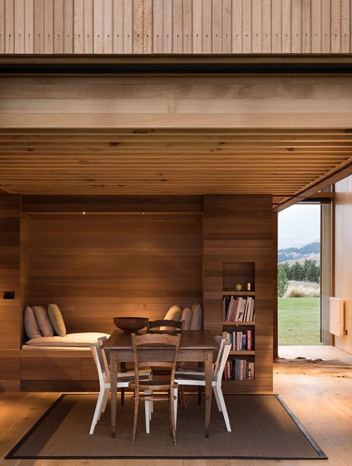The 'Worker's House' in Wanaka was converted from the classic and already existing shed into an architect-designed farm worker's abode.