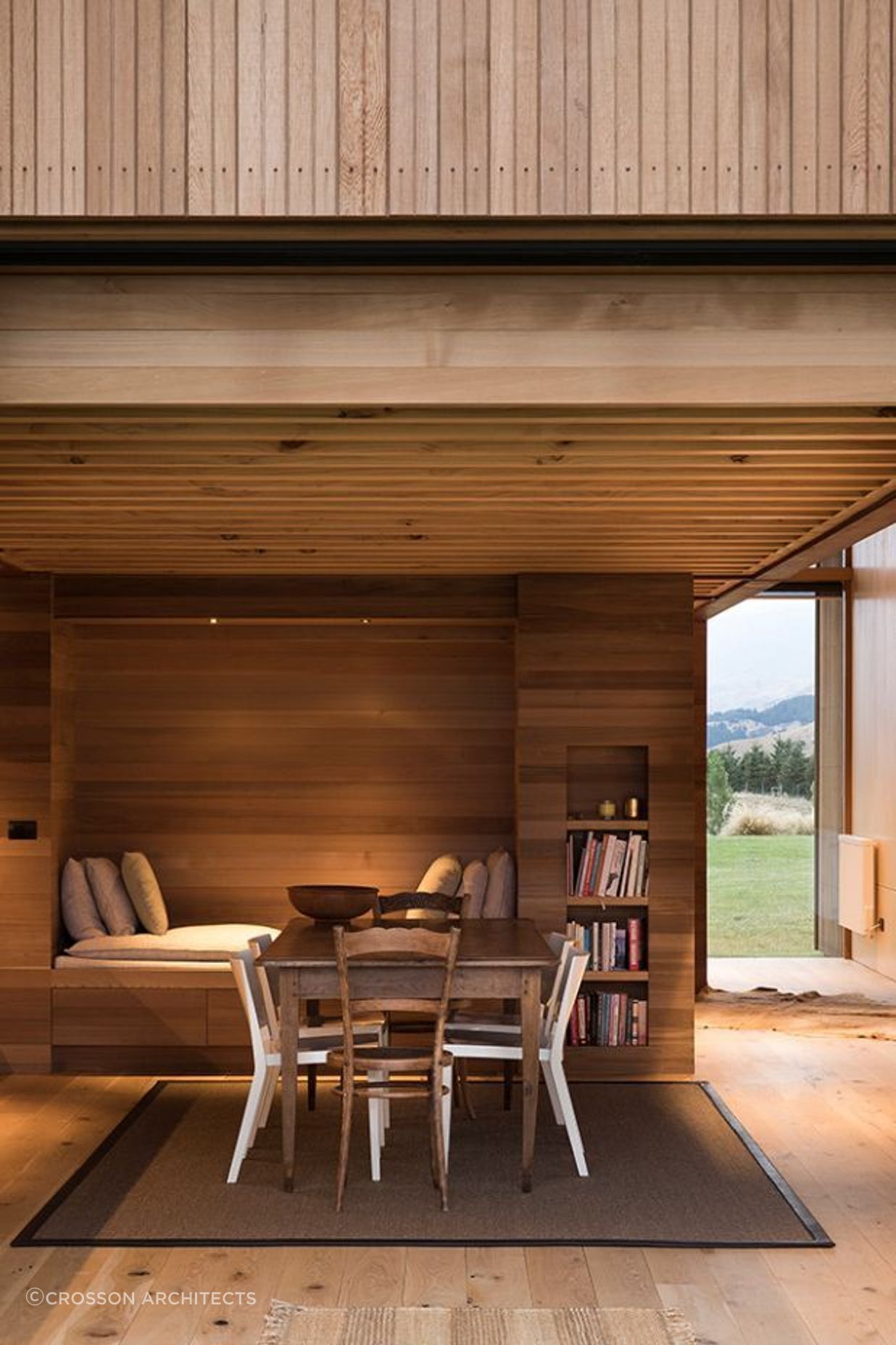 The 'Worker's House' in Wanaka was converted from the classic and already existing shed into an architect-designed farm worker's abode.