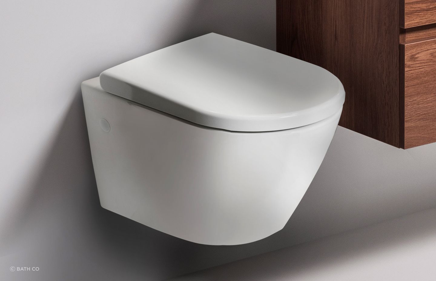 The sleek, soft edges and the "out of sight" in-wall cistern create a clean, contemporary look for the Rest Rimless Wall Hung Toilet.