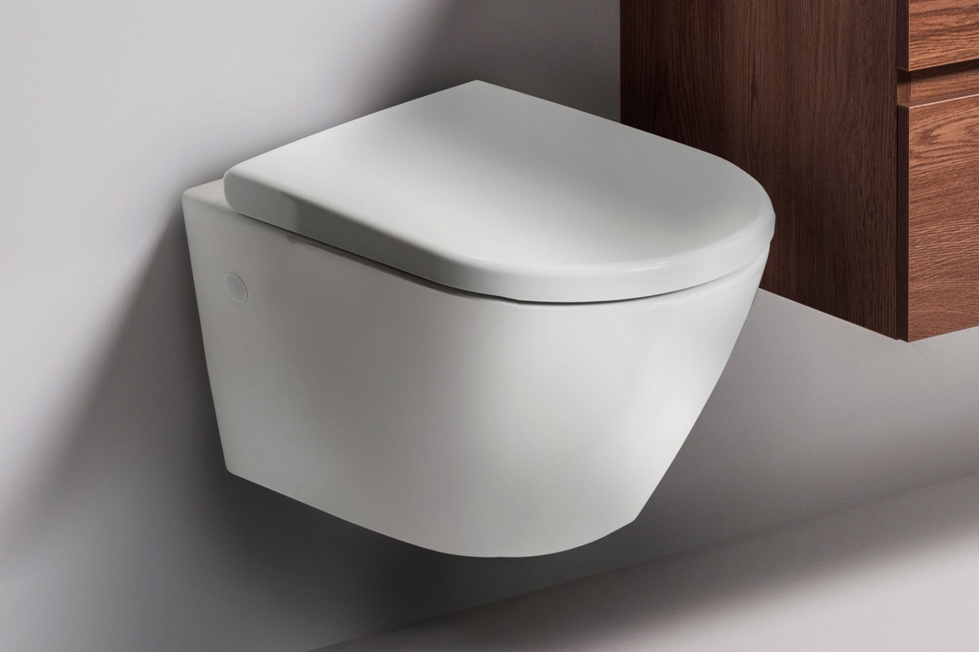 The sleek, soft edges and the "out of sight" in-wall cistern create a clean, contemporary look for the Rest Rimless Wall Hung Toilet.
