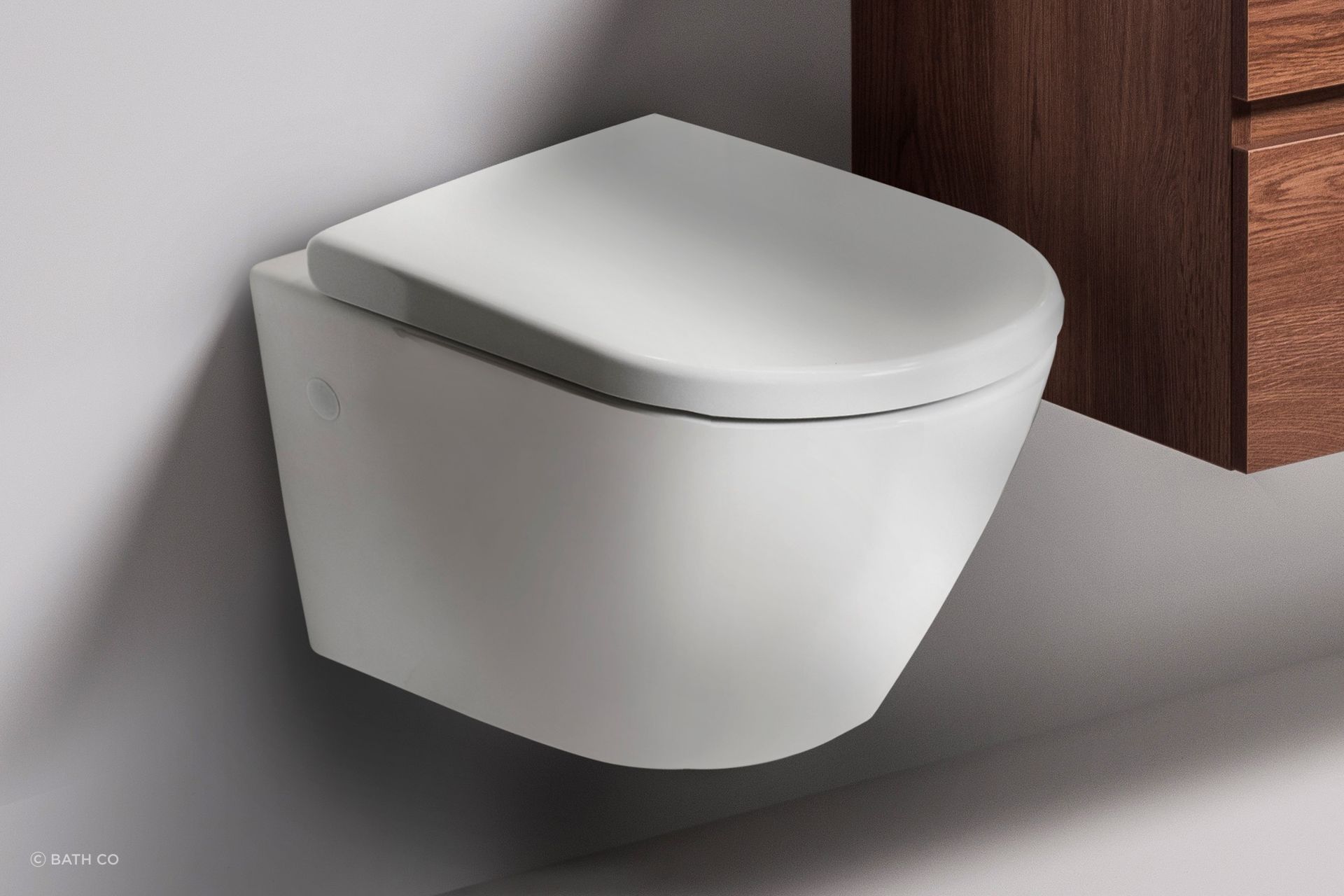 The sleek, soft edges and the "out of sight" in-wall cistern create a clean, contemporary look for the Rest Rimless Wall Hung Toilet.