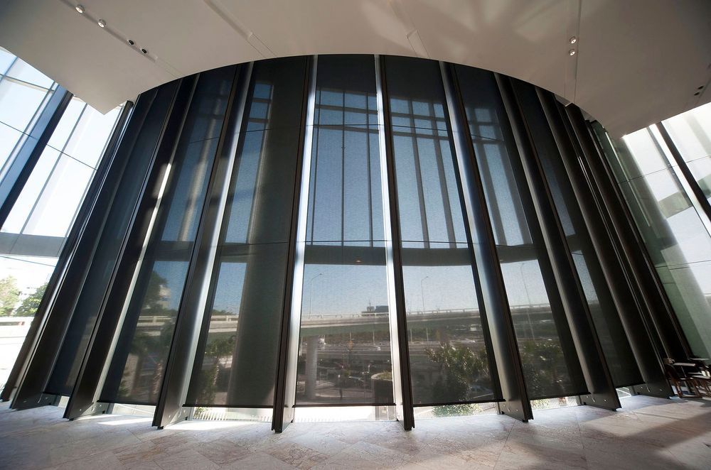 A state-of-the-art office tower in Brisbane featuring Vertilux blinds