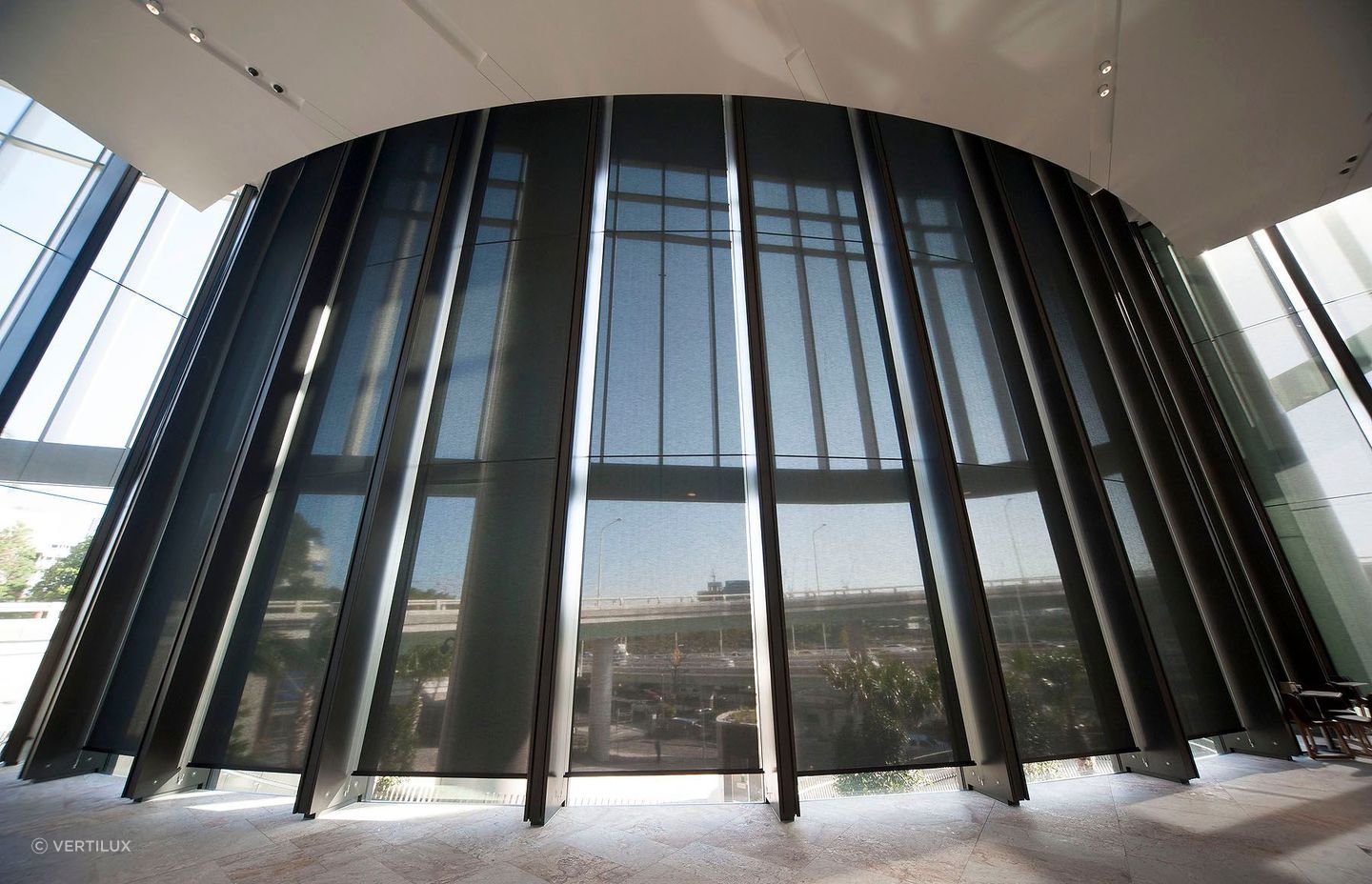 A state-of-the-art office tower in Brisbane featuring Vertilux blinds