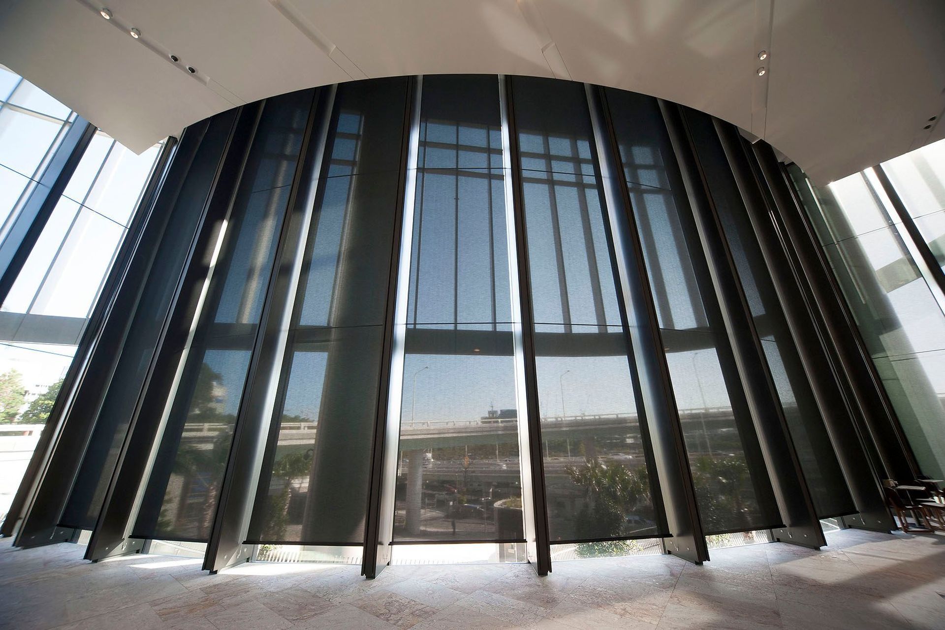 A state-of-the-art office tower in Brisbane featuring Vertilux blinds