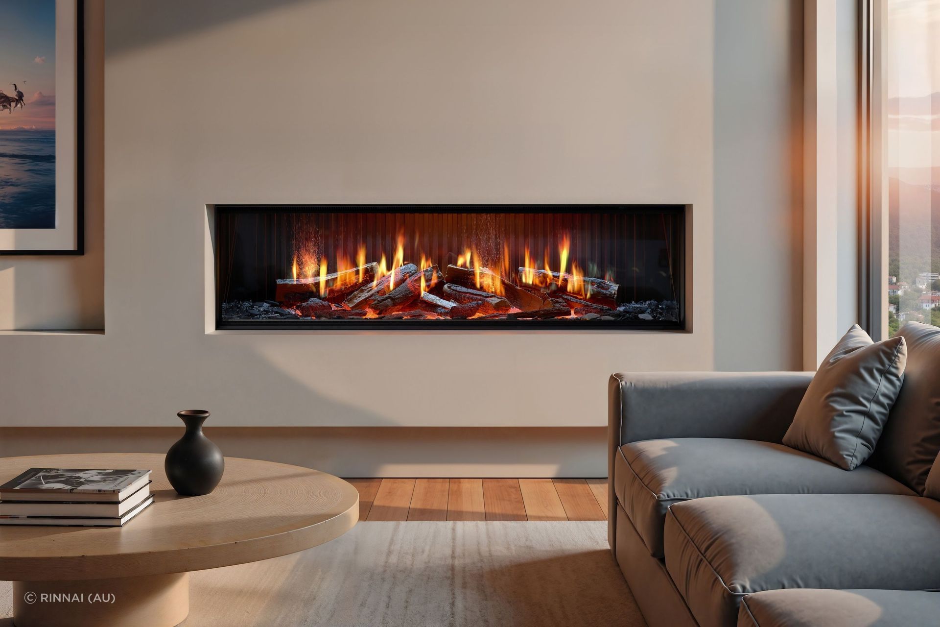 Rinnai's EL Electric Fireplace has endless customisation options to meet your specific needs.