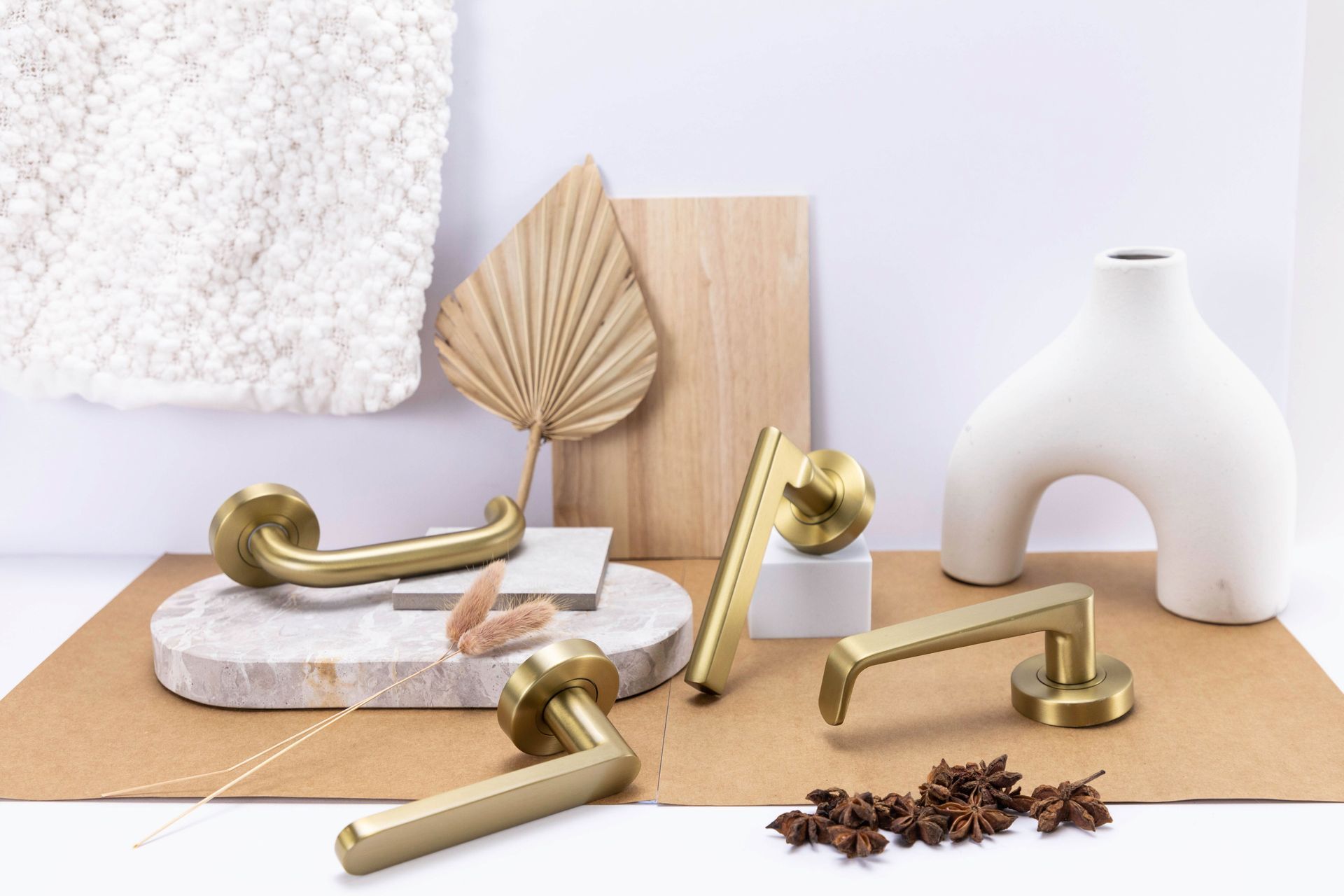 The Lockwood Vivid Collection in Satin Brass.