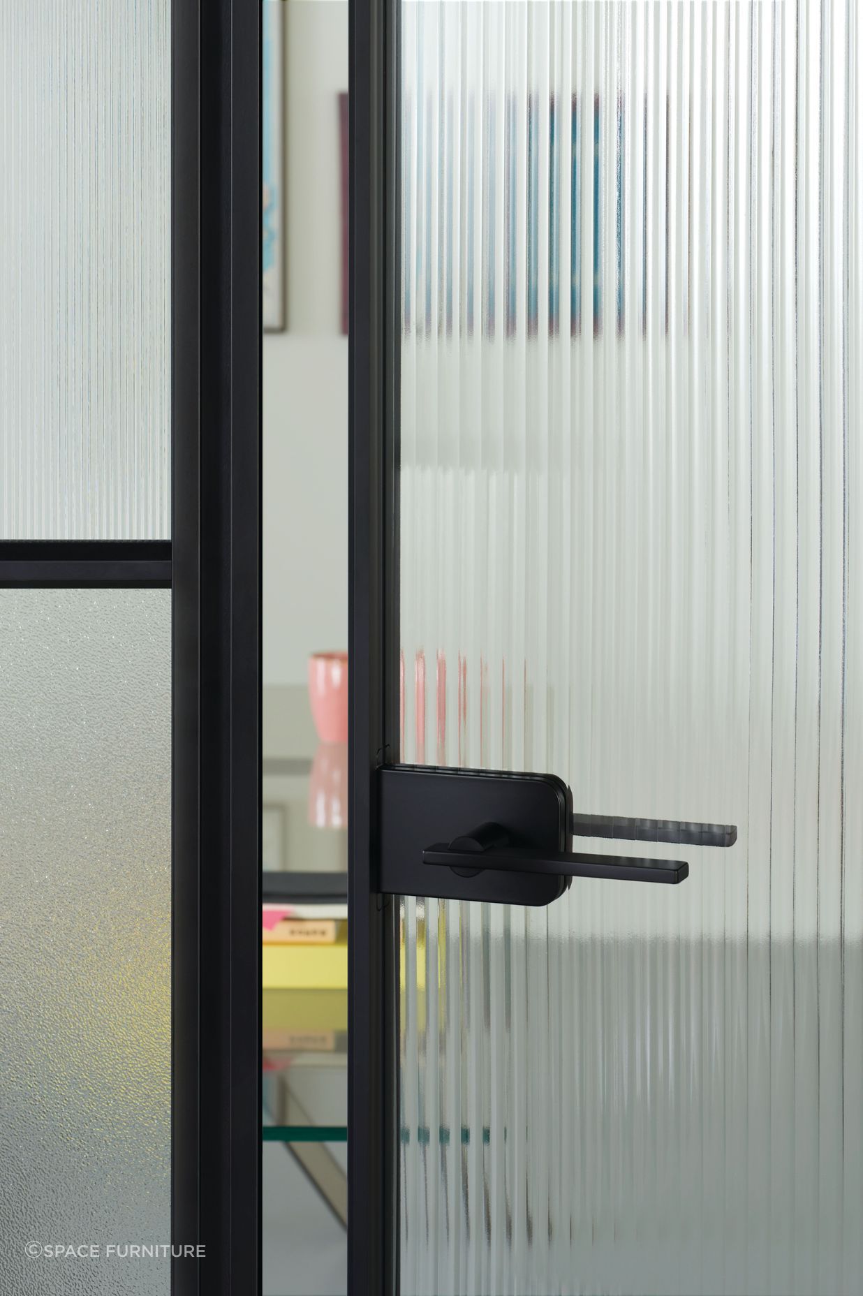 The glass is available in a range of finishes, providing flexibility for design and practicality.