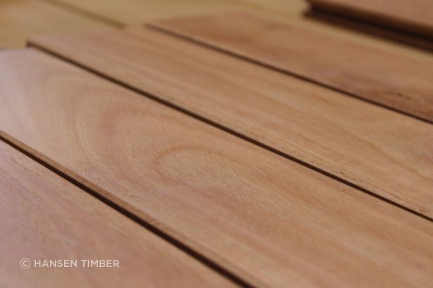 Saligna decking from Hansen Timber.