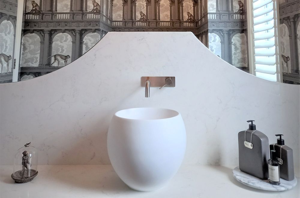 The sleek and sophisticated Wall Spout & Mixer CLAS12 in brushed nickel