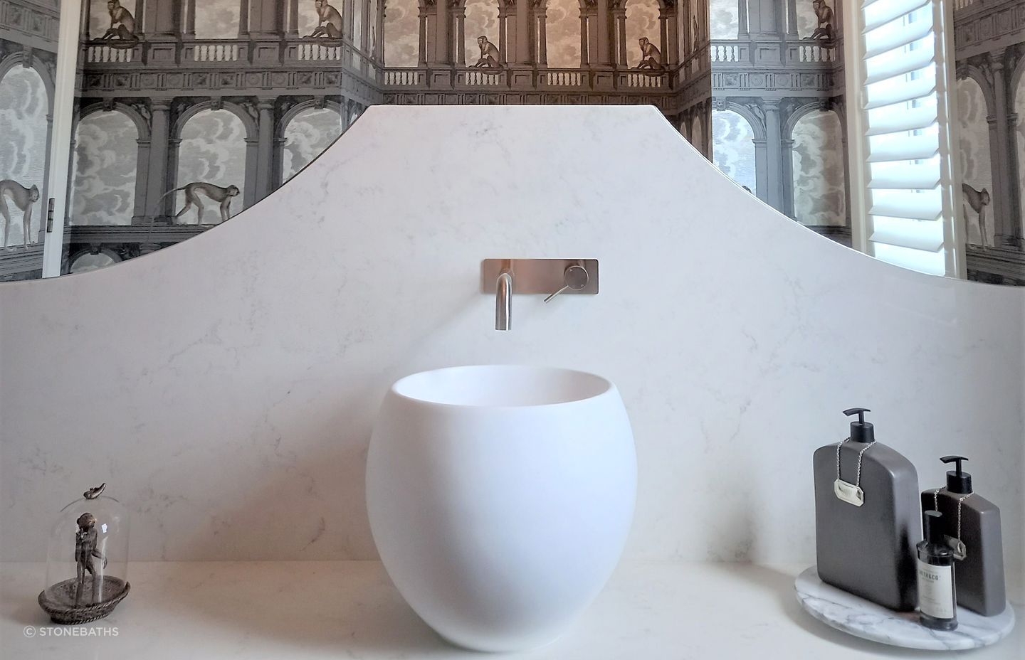 The sleek and sophisticated Wall Spout &amp; Mixer CLAS12 in brushed nickel