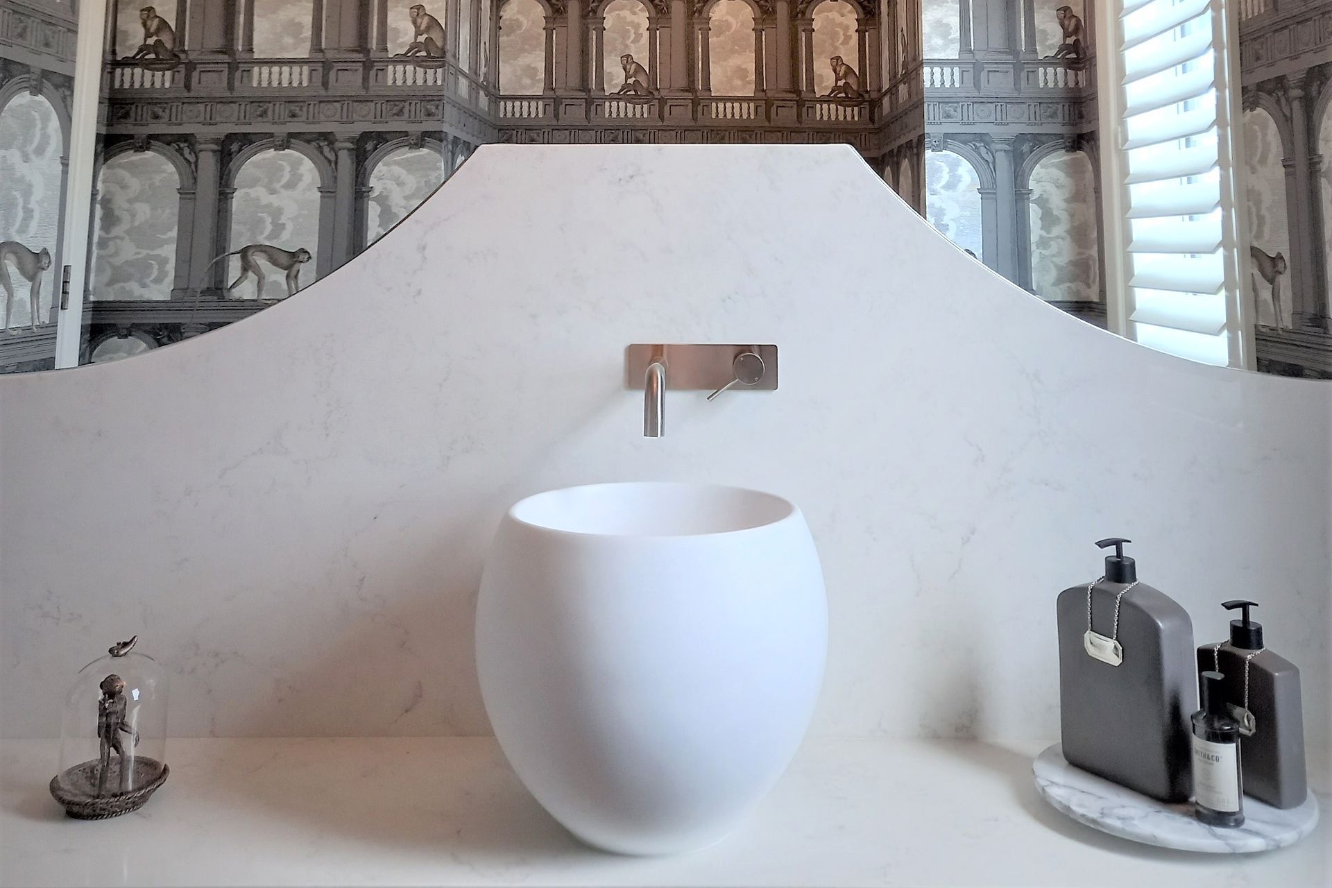 The sleek and sophisticated Wall Spout &amp; Mixer CLAS12 in brushed nickel