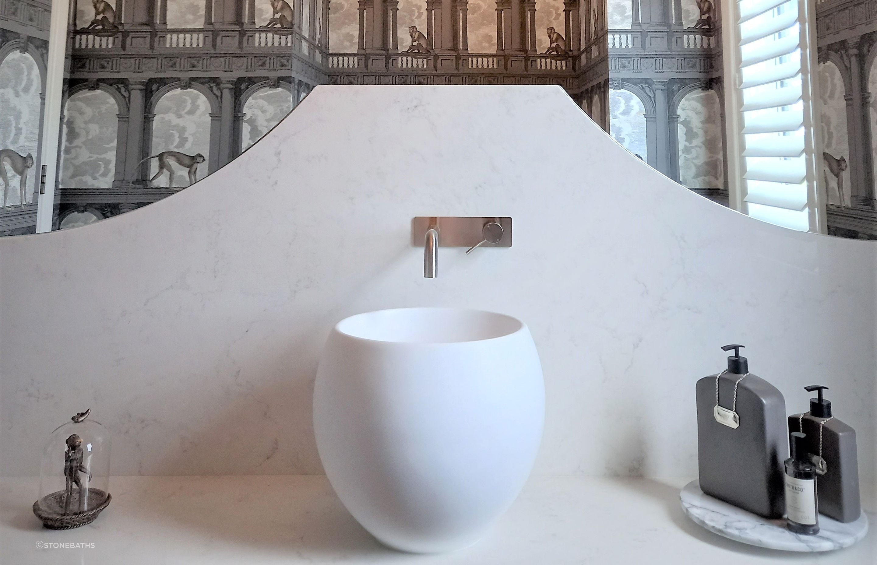 The sleek and sophisticated Wall Spout &amp; Mixer CLAS12 in brushed nickel
