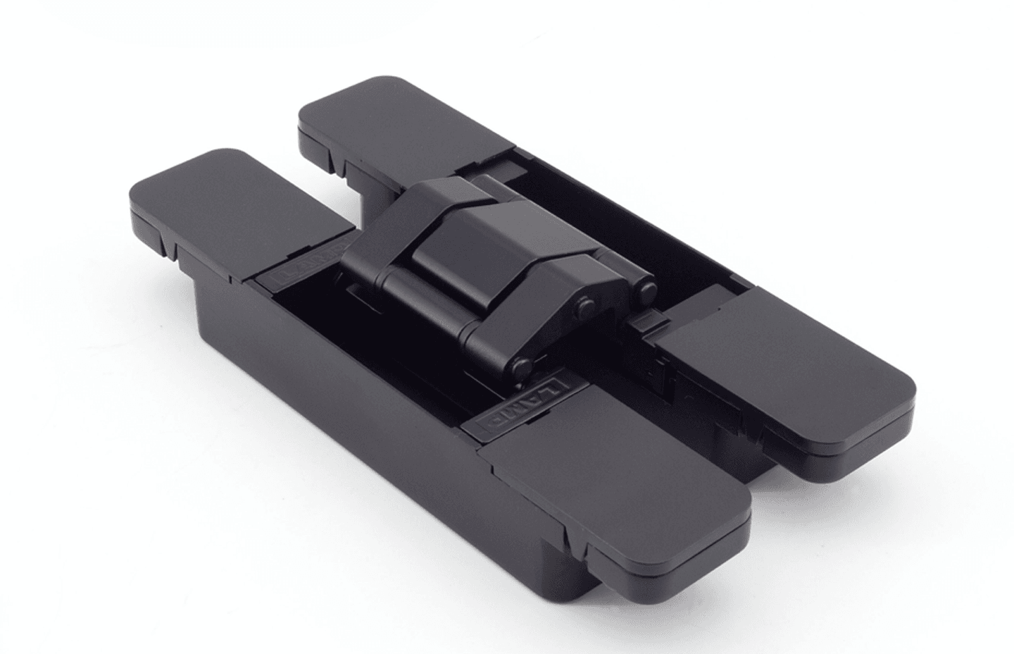 A damper unit can be installed with the hinges to enable soft closing.