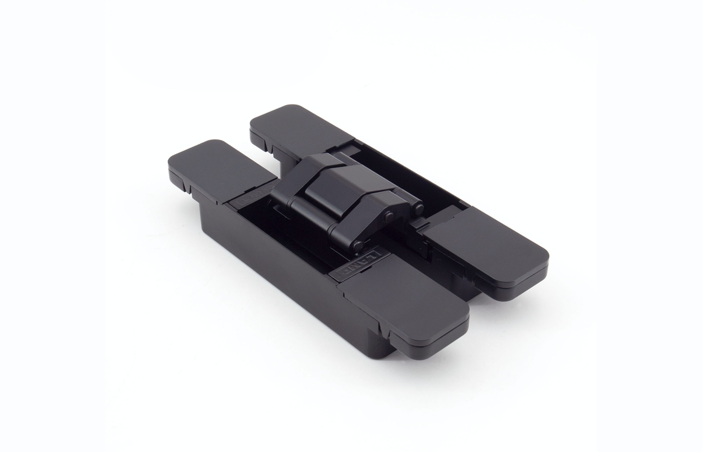 A damper unit can be installed with the hinges to enable soft closing.