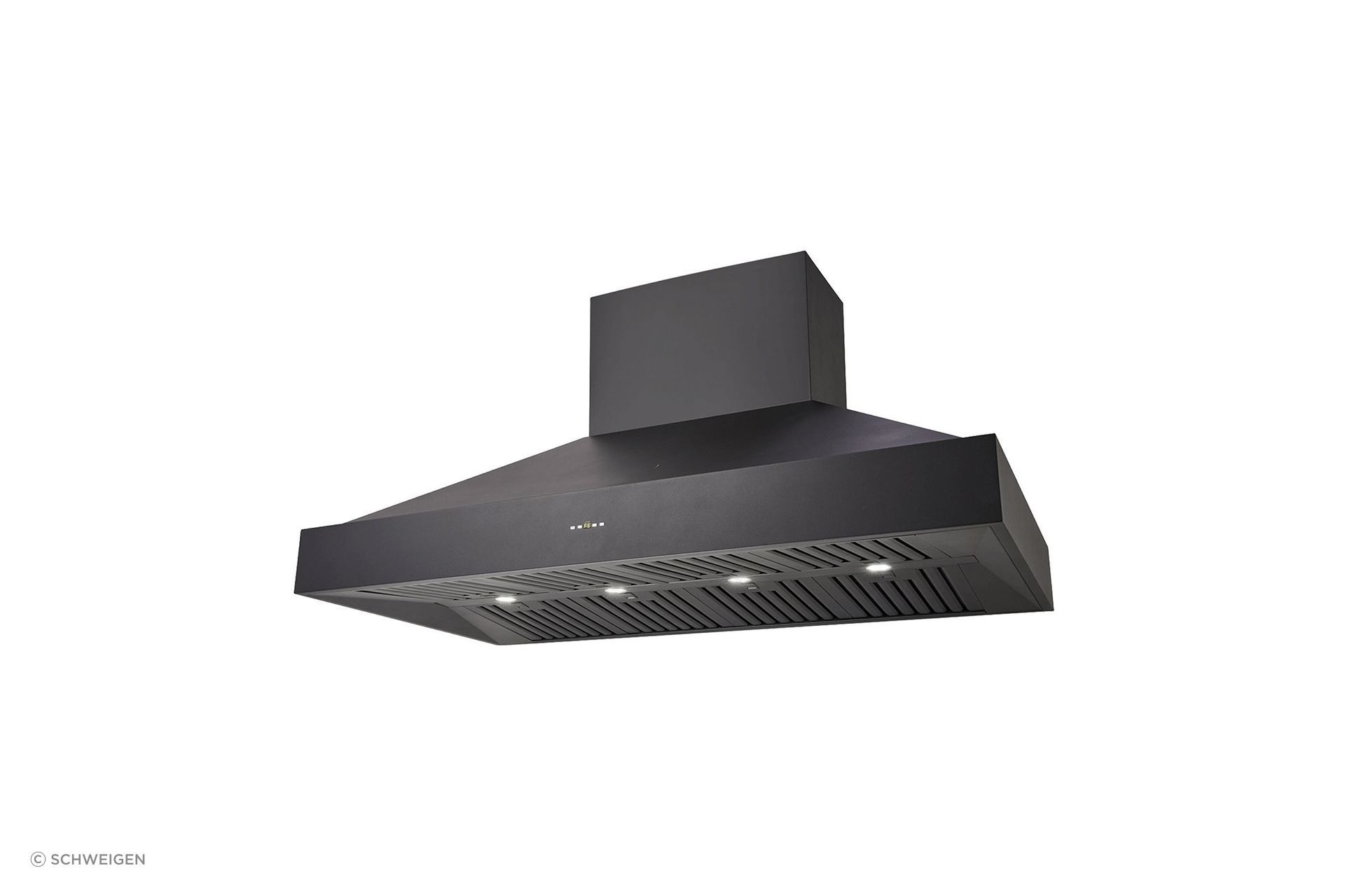 CL8915BS - Silent Black Pyramid-Shaped BBQ Alfresco Wallmount in 150cm